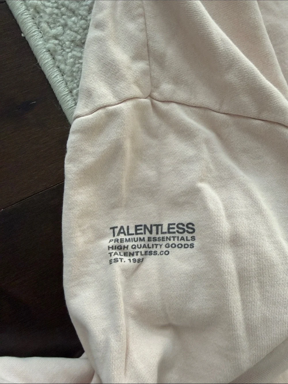 TALENTLESS Pale Pink Kids Hoodie & Jogger Set